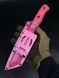 Tactical Knife "Tanto" Pink | Anime Straw Hat Engraving