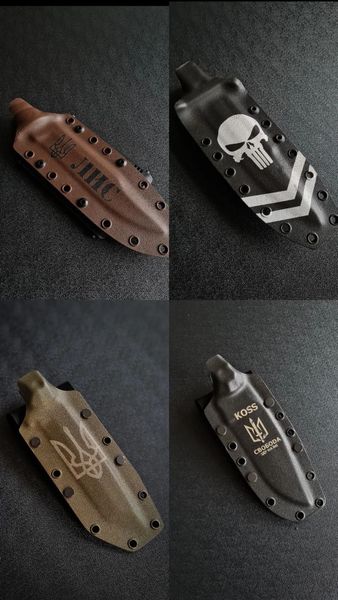 Laser engraving on knives, scabbards, cases, keychains, multitools (on any surfaces)