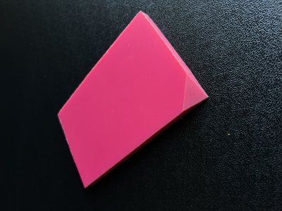 Micarta, sleeve pads (pink) 6 mm.