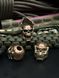 Paracord lanyard with brass bead &ldquo;Skull in Hannya Mask&rdquo;