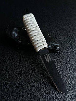 "Pulyuy" - skeleton knives for those who value lightness, mobility and maximum functionality (black polymer, black scabbard)
