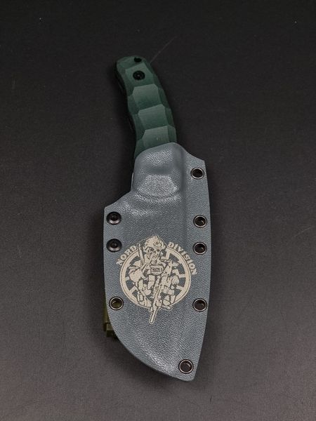 Tactical Knife "Yarchuck" | "Nord Division" Emerald Micarta & Engraving