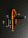 Fire starter (orange) with scraper
