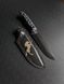 Haydamak polymer black - tourist knife (Black handle, black scabbard)