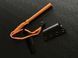 Fire starter (orange) with scraper