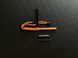 Fire starter (orange) with scraper