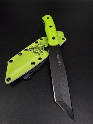 Tactical Knife "Tanto" | Black Lime | "Emelya" Engraving