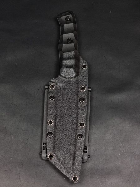 Tactical Knife &laquo;Tanto&raquo; | Black Micarta | Anime Engraving