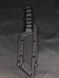 Tactical Knife &laquo;Tanto&raquo; | Black Micarta | Anime Engraving