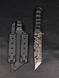 Tactical Knife &laquo;Tanto&raquo; | Black Micarta | Anime Engraving