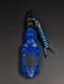 Fighting Knife "Sirko" Black with Nord Division Engraving and Blue Sheath