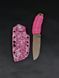 EDC Knife "Korolov" | Pink Paracord and "Capybara" Engraving