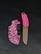 EDC Knife "Korolov" | Pink Paracord and "Capybara" Engraving