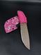 EDC Knife "Korolov" | Pink Paracord and "Capybara" Engraving
