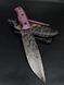 EDC Knife "Schedrik" | Pink Micarta, Anime Engraving