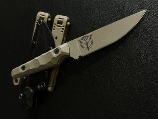 Stus hunting knife dedicated to Vasyl Stus - polymer tan