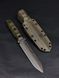 Fighting Knife &ldquo;Vakulich&rdquo; | Olive Micarta | &ldquo;Lazio&rdquo; & &ldquo;Nord Division&rdquo; Engraving