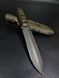 Fighting Knife &ldquo;Vakulich&rdquo; | Olive Micarta | &ldquo;Lazio&rdquo; & &ldquo;Nord Division&rdquo; Engraving
