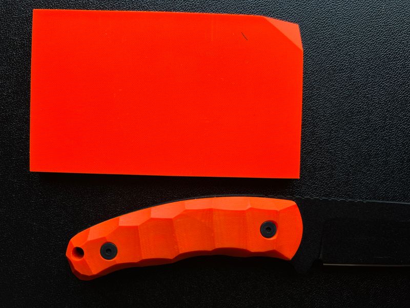 Micarta, sleeve pads (orange) 6 mm.