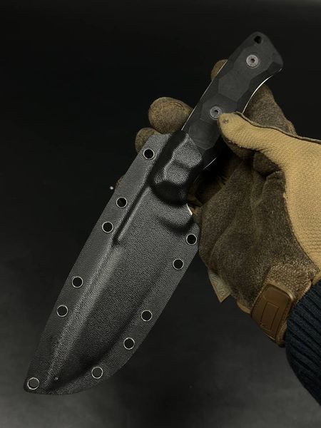 Tactical Knife "Shchedryk" | Black Micarta