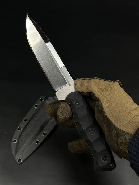Tactical Knife "Shchedryk" | Black Micarta