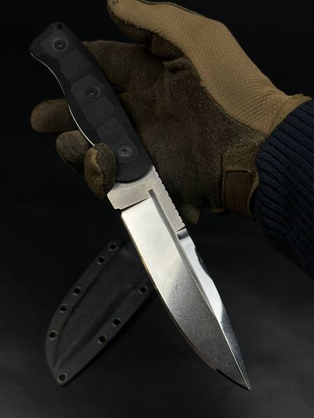 Tactical Knife "Shchedryk" | Black Micarta