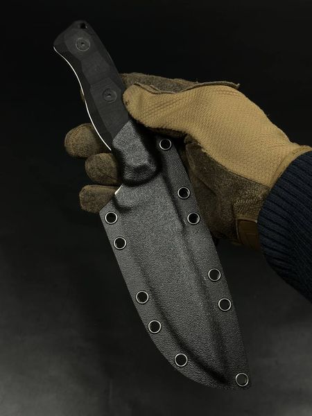Tactical Knife "Shchedryk" | Black Micarta