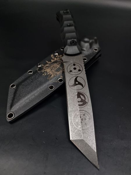 Tactical Knife &ldquo;Tanto&rdquo; | Anime Engraving &ldquo;Sharingan & ANBU&rdquo;