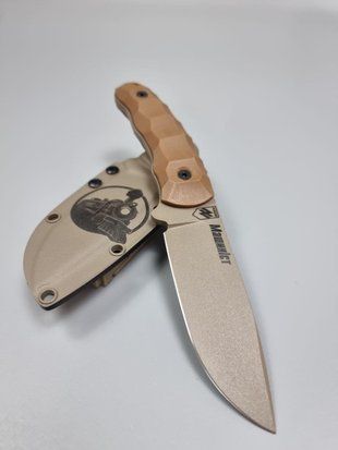 Yarchuk hunting knife with cappuccino engraving