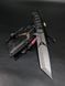Survival Knife "Tanto" | "Bee Zone" Black Micarta, Hornet Engraving