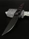 EDC Knife "Stus" | "Stus" Pink & Black Micarta Anime Engraving