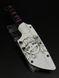 EDC Knife "Stus" | "Stus" Pink & Black Micarta Anime Engraving
