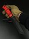 Tactical Knife "Tanto" | Red G10 Black Polymer Eagle Engraving