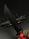 Tactical Knife "Tanto" | Red G10 Black Polymer Eagle Engraving