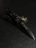 Sirko &ndash; a hunting knife for those who feel nature with their heart and act without compromise (black polymer, black handle, black scabbard)