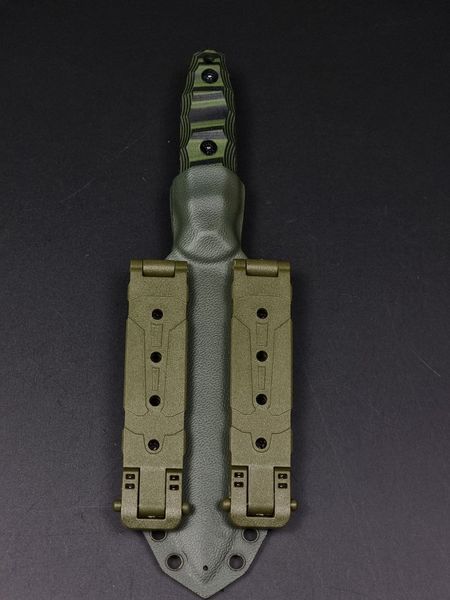 Combat Knife "Vakulich" | Black-Green Micarta, Owl Engraving and "Zyat" Inscription