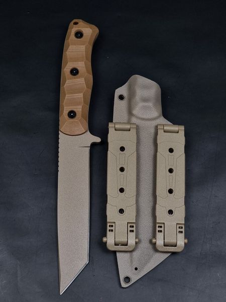 Tactical Knife "Tanto" | Coyote | "Predator" Engraving and Quote
