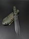 Combat Knife "Vakulich" | Black-Green Micarta, Owl Engraving and "Zyat" Inscription