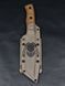 Tactical Knife "Tanto" | Coyote | "Predator" Engraving and Quote