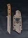 Tactical Knife "Tanto" | Coyote | "Predator" Engraving and Quote
