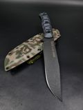 Tactical Knife "Haidamak" | Black Micarta, Camouflage (Custom Engraving)