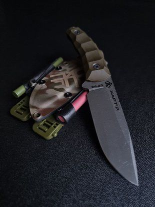 "Yarchuk" &ndash; Hunting accuracy and reliability (etching, olive handle, camouflage scabbard)