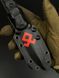 Combat Knife "Sirko" | Black Micarta and Red Symbol on Sheath