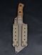 Combat knife "Tanto" | "North" Coyote Color Vegvisir and Runes Engraving