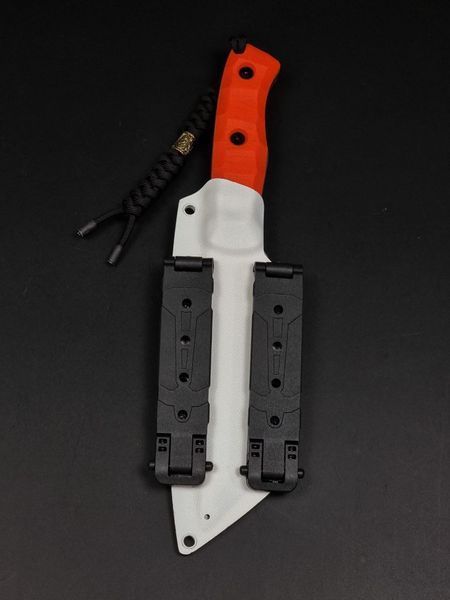 Tactical Knife "Tanto" | Orange Micarta (Engraving KAZANTIP 2005)