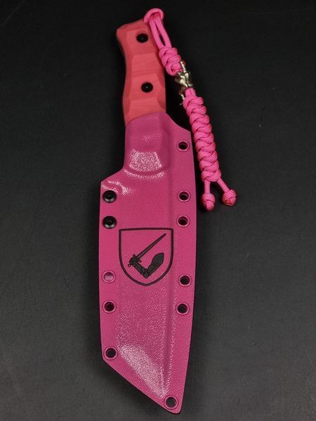 Тактичний ніж &laquo;Tanto&raquo; | JDM Pink (Гравіювання Mitsubishi та деталі двигуна) TASPI T-04082026 фото