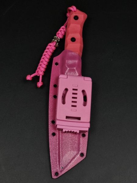 Тактичний ніж &laquo;Tanto&raquo; | JDM Pink (Гравіювання Mitsubishi та деталі двигуна) TASPI T-04082026 фото