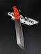 Tactical Knife "Tanto" | Orange Micarta (Engraving KAZANTIP 2005)