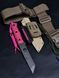 Tactical Knife "Tanto" | Pink Micarta | Anime Engraving "Hinata"