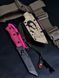 Tactical Knife "Tanto" | Pink Micarta | Anime Engraving "Hinata"
